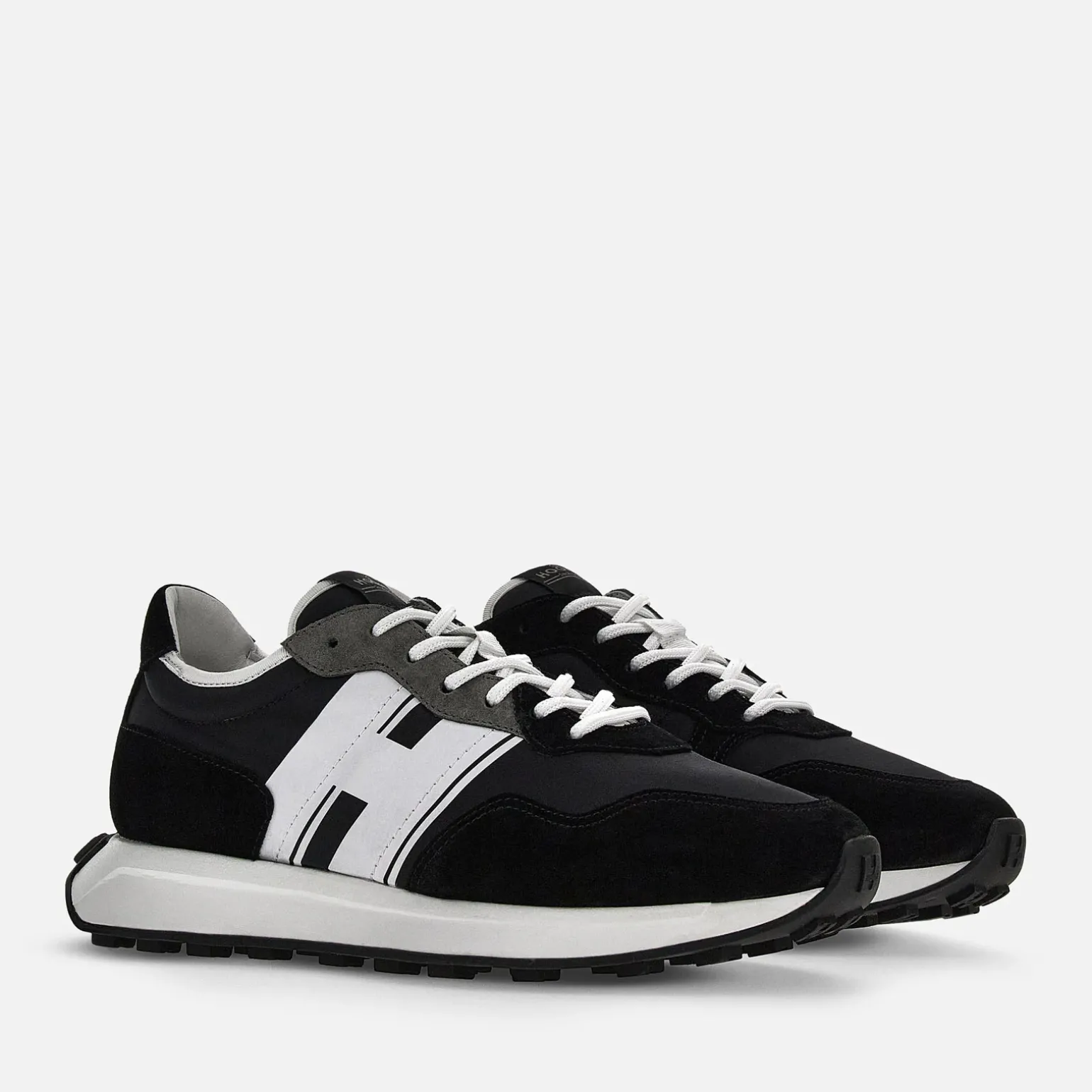 Sporty Sneakers*Hogan Sneakers H601 Noir/ Gris/ Blanc