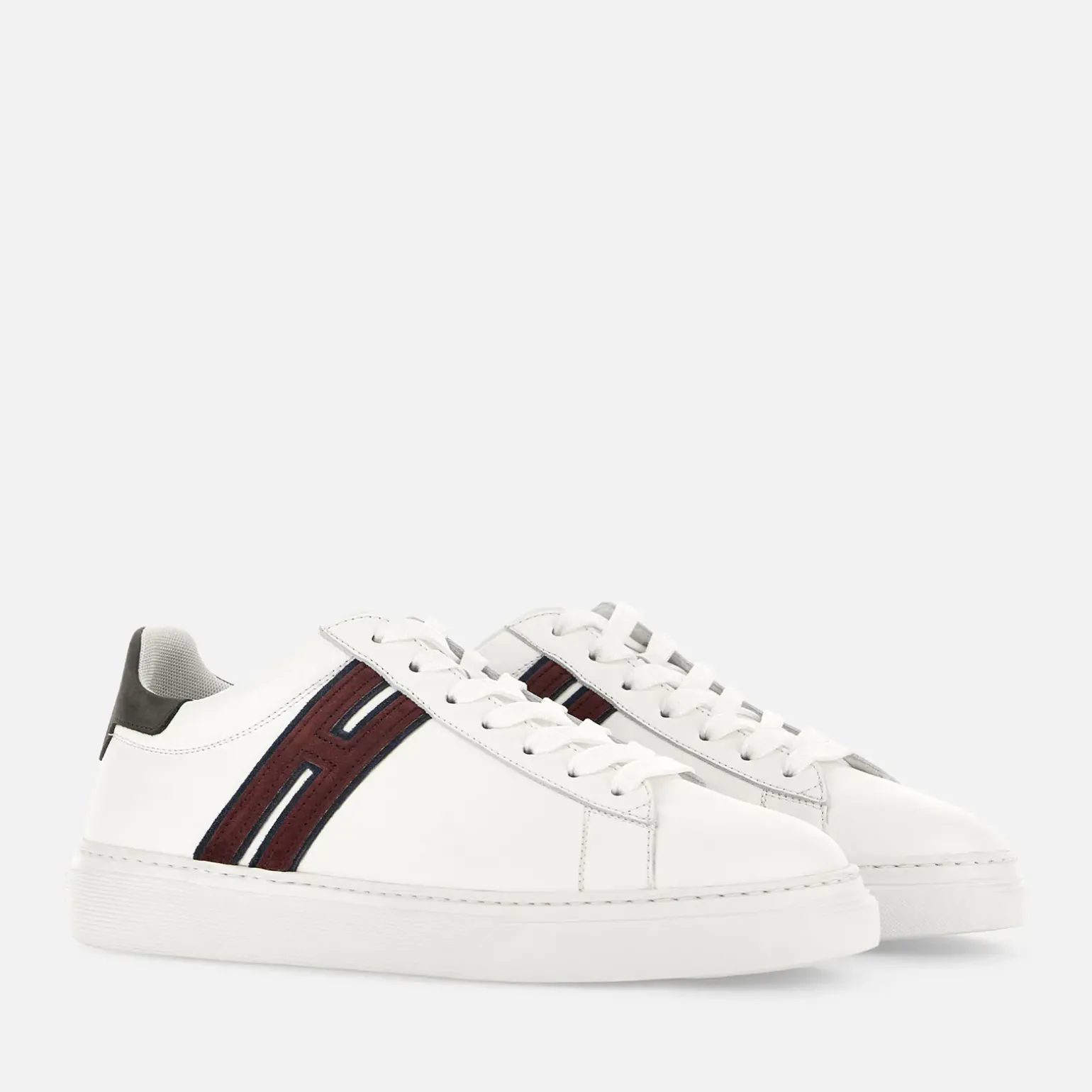 Flat Sneakers*Hogan Sneakers H365 Blanc/ Bordeaux