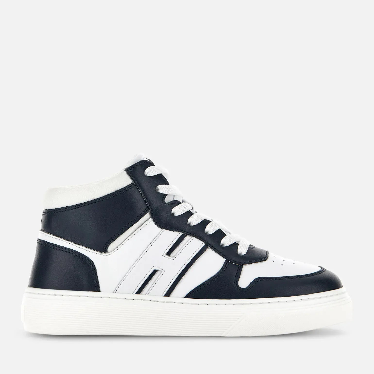 Junior*Hogan Sneakers H365 High Top Blanc/ Bleu