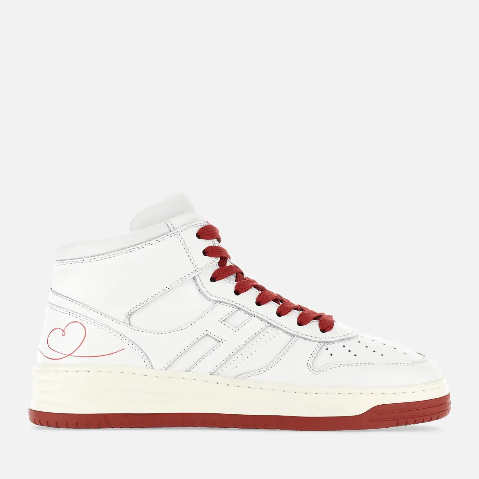 Flat Sneakers*Hogan Sneakers H630 High Top - Saint Valentin Blanc