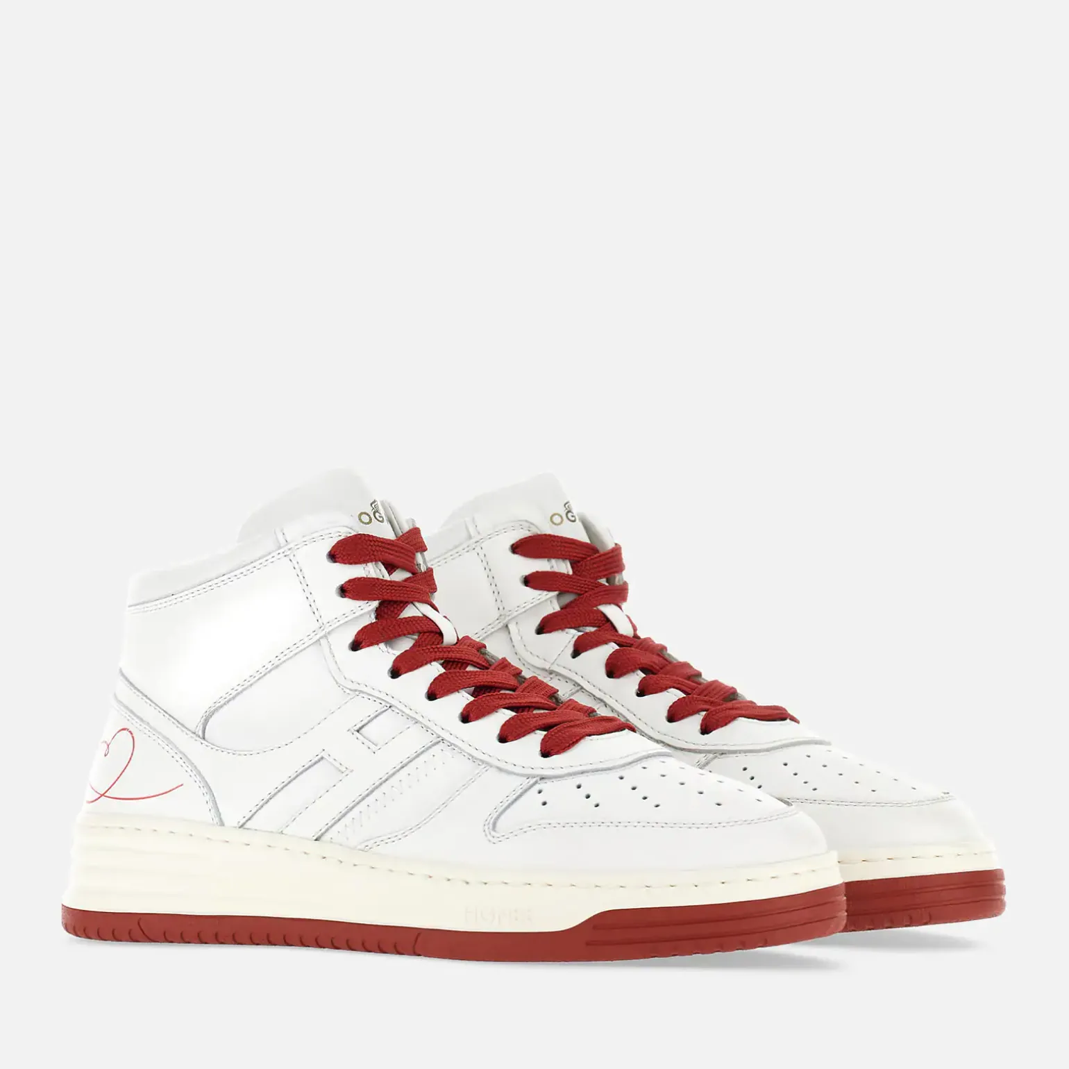 Flat Sneakers*Hogan Sneakers H630 High Top - Saint Valentin Blanc