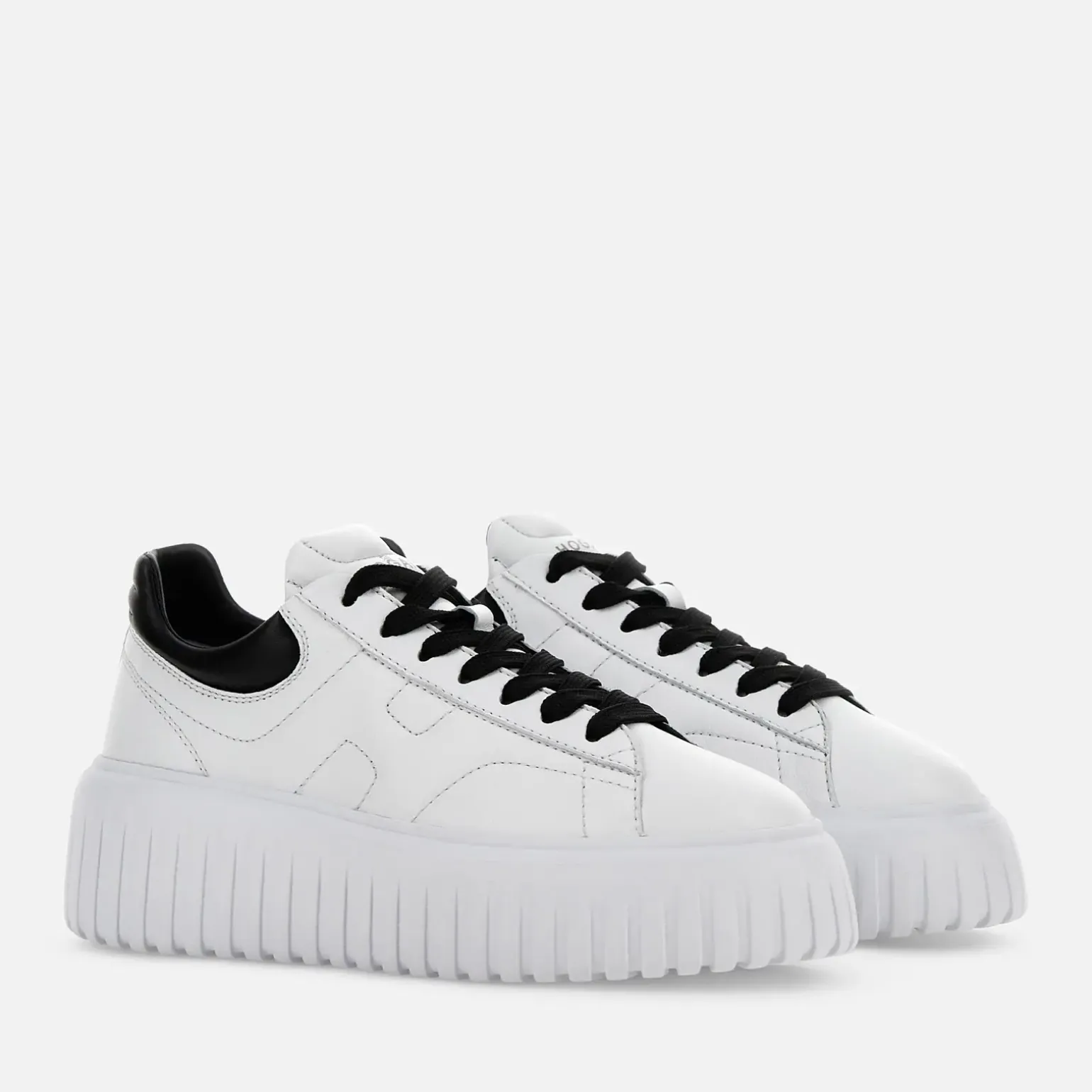 Chunky Sneakers*Hogan Sneakers H-Stripes Noir/ Blanc