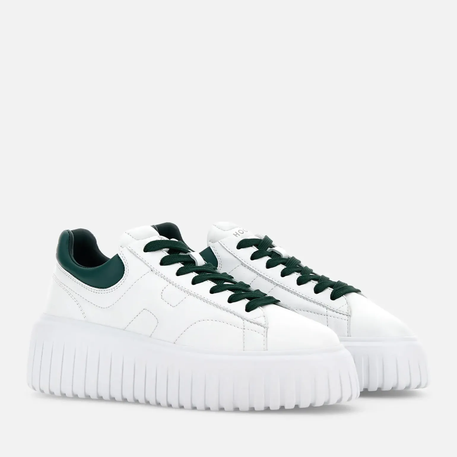 Chunky Sneakers*Hogan Sneakers H-Stripes Blanc/ Vert