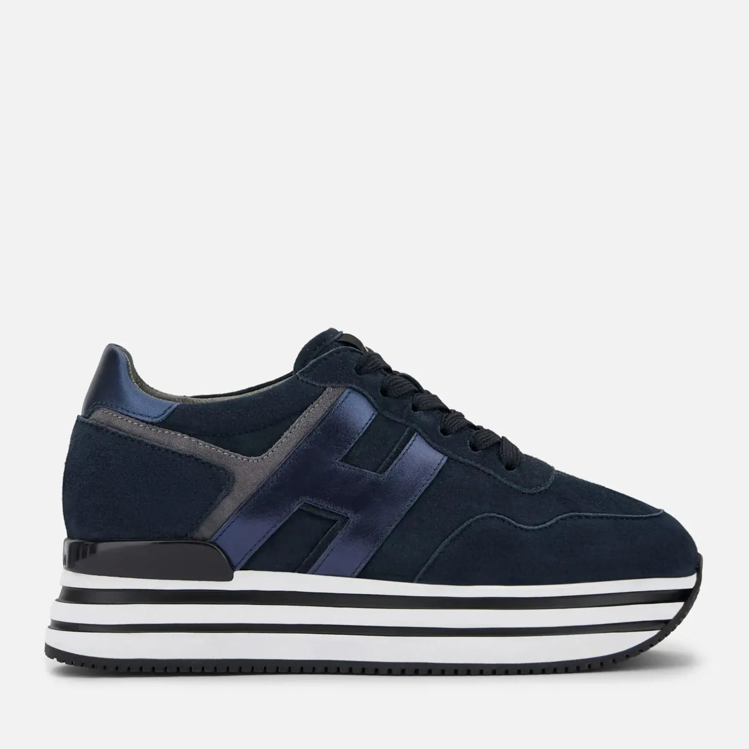 Plateforme*Hogan Sneakers Midi H222 Bleu