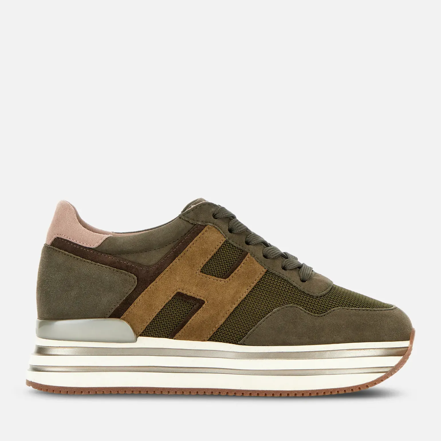 Plateforme*Hogan Sneakers Midi H222 Vert