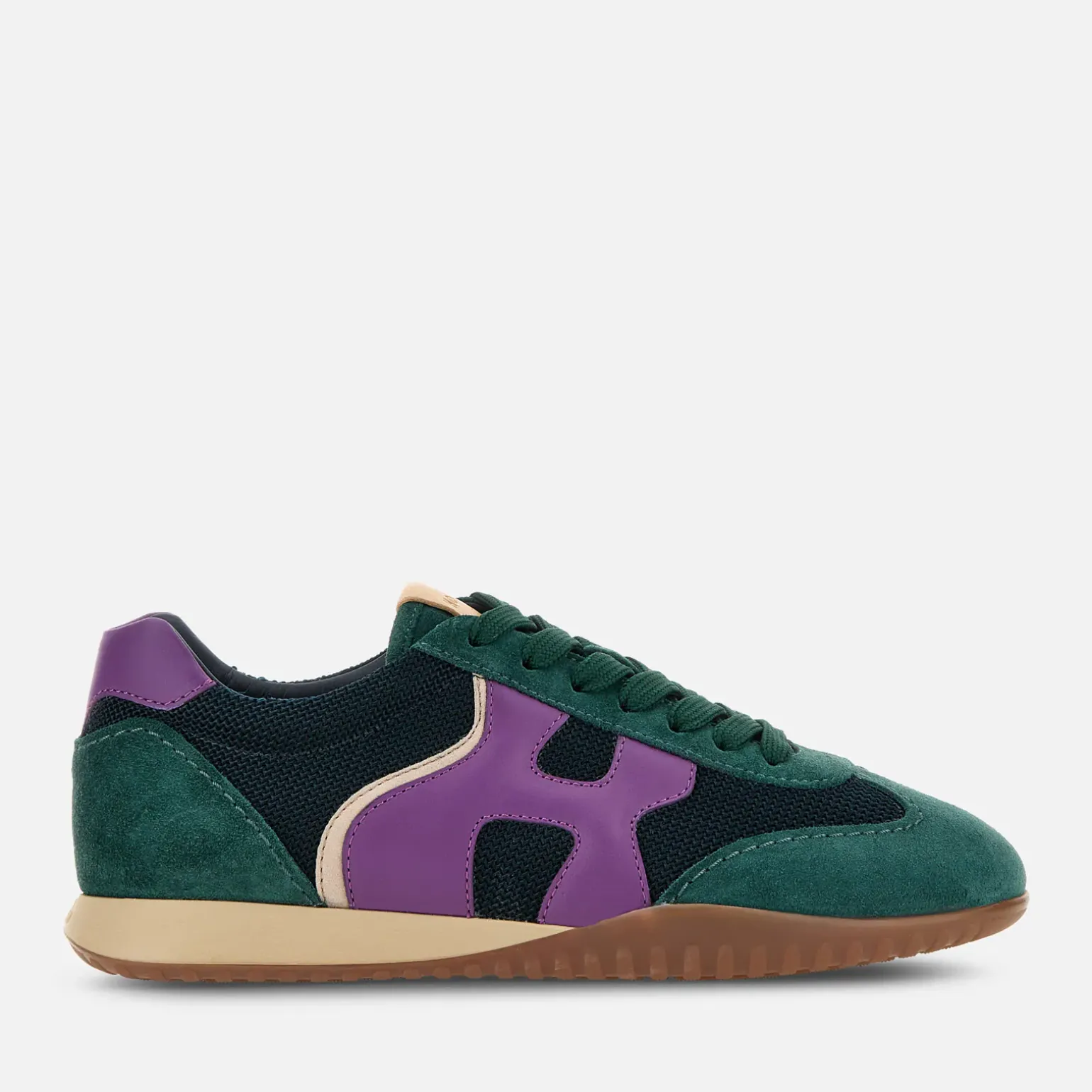 Flat Sneakers*Hogan Sneakers Olympia-Z Vert/ Violet/ Bleu