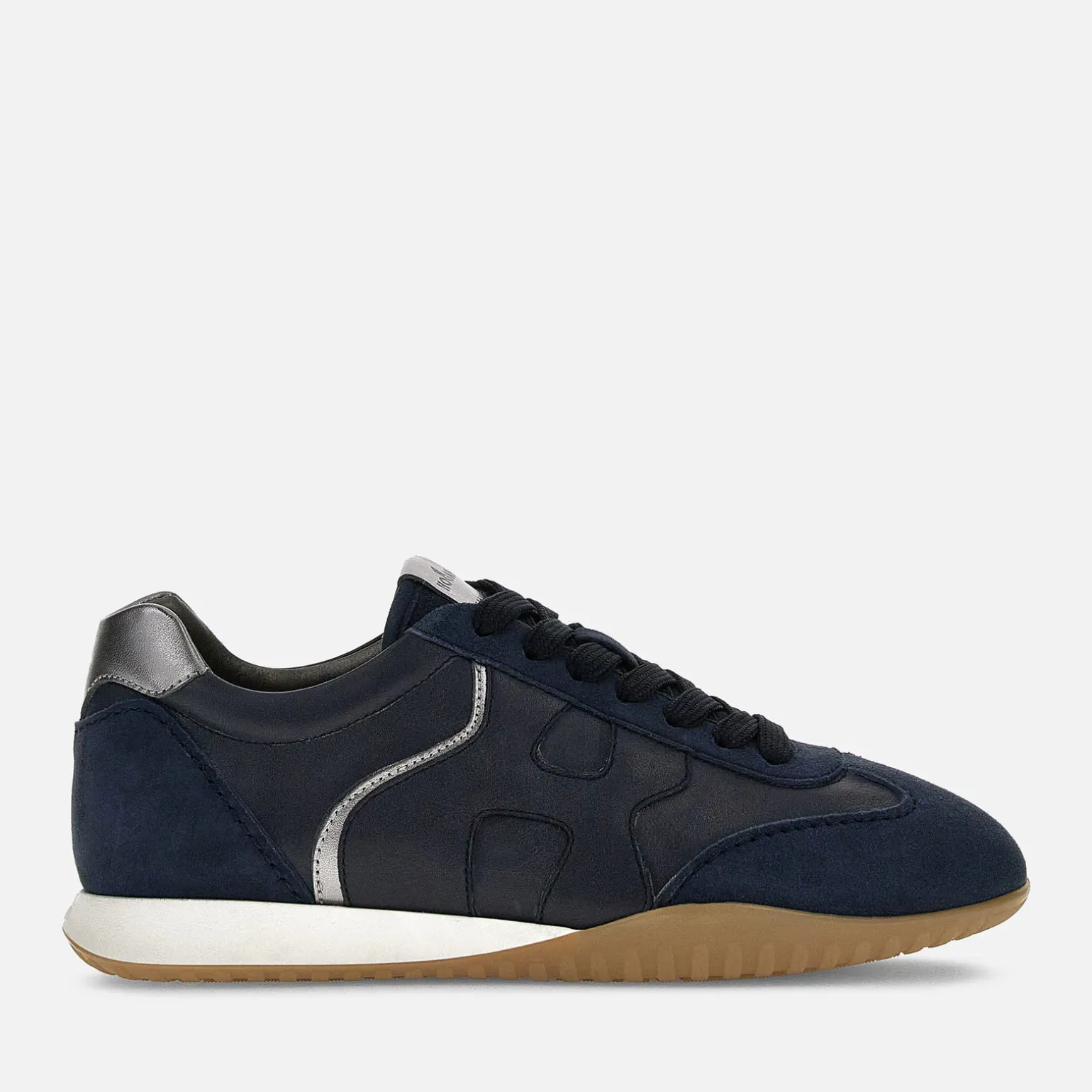 Flat Sneakers*Hogan Sneakers Olympia-Z Bleu/ Argente