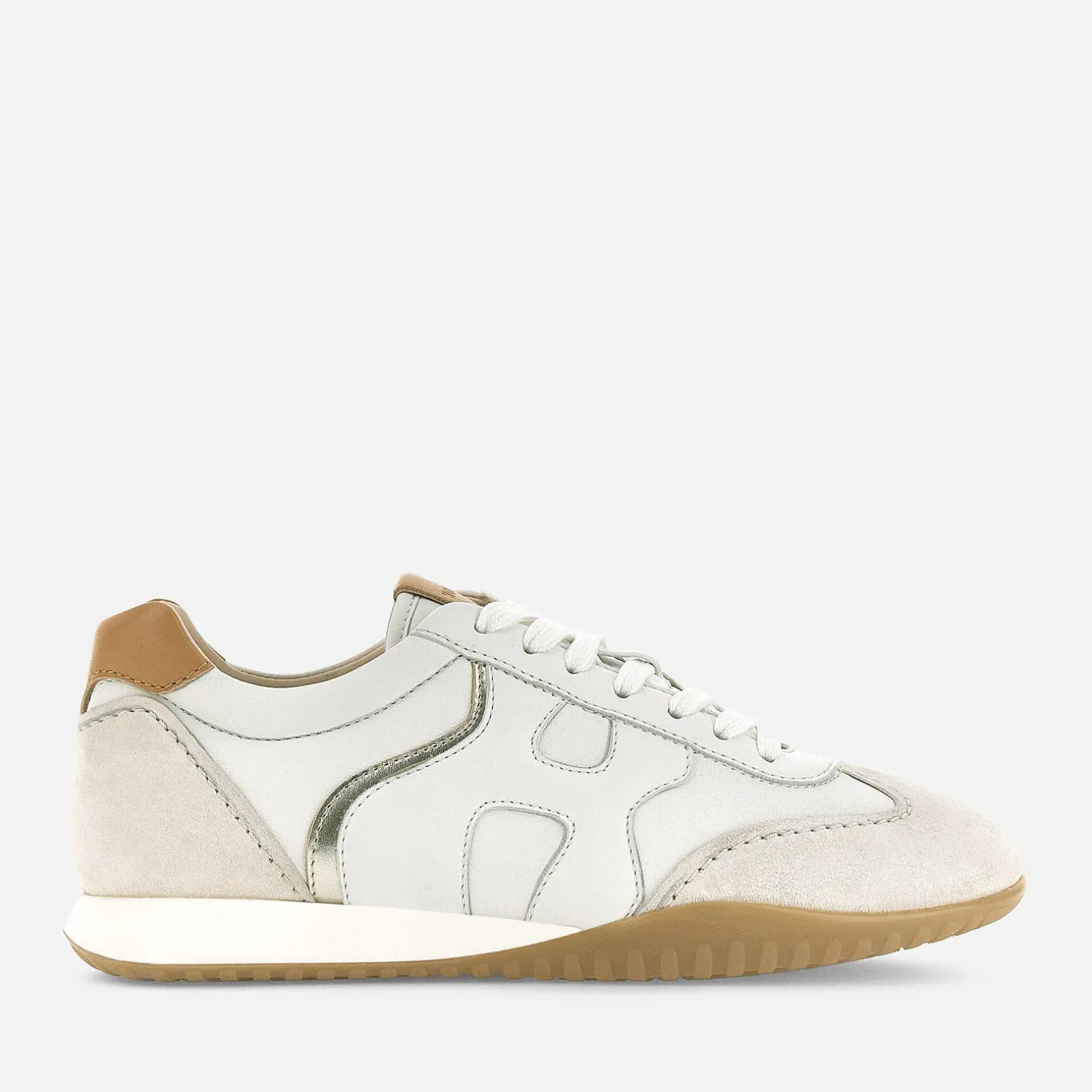 Flat Sneakers*Hogan Sneakers Olympia-Z Blanc/ Ivoire/ Marron