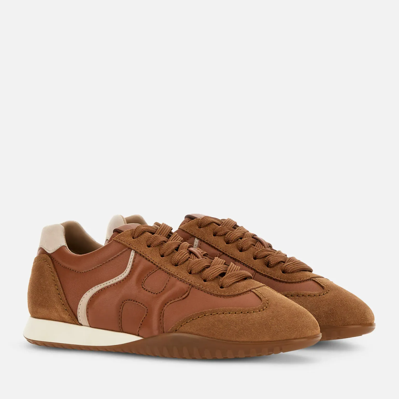 Flat Sneakers*Hogan Sneakers Olympia-Z Marron