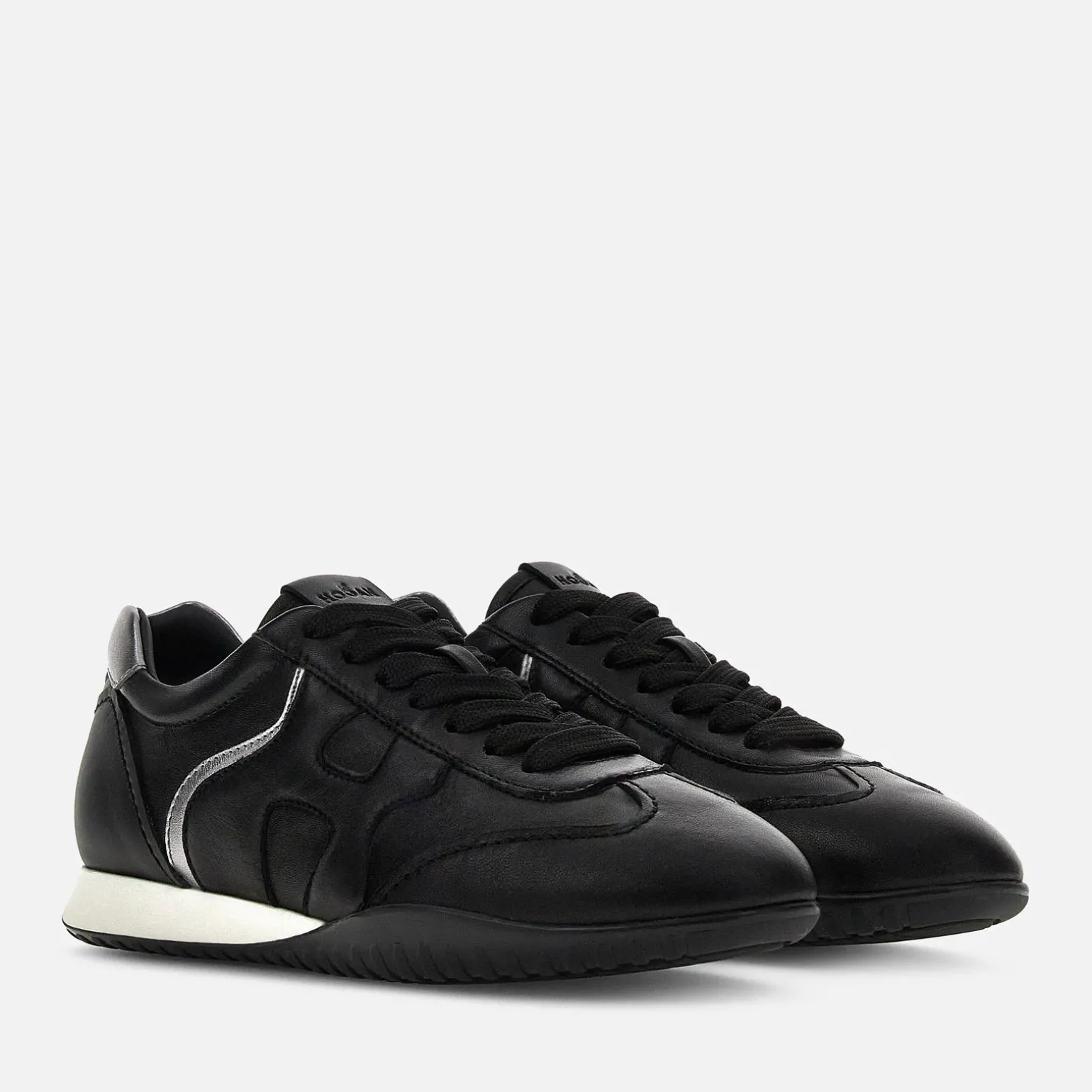 Flat Sneakers*Hogan Sneakers Olympia-Z Noir/ Argente