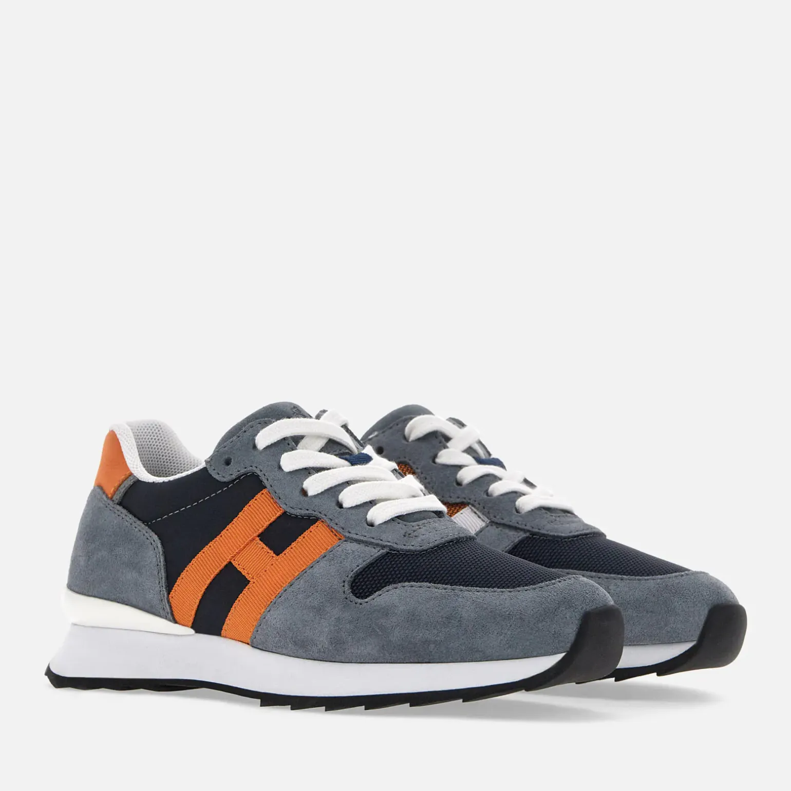 Junior*Hogan Sneakers R261 Gris/ Orange