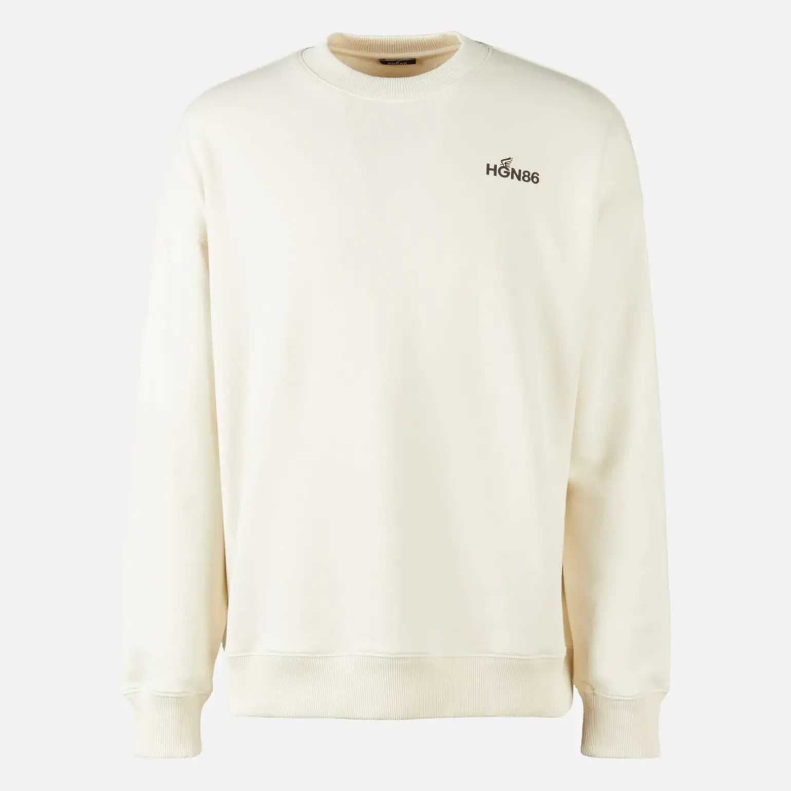 Vêtements*Hogan Sweat-Shirt Col Rond Blanc