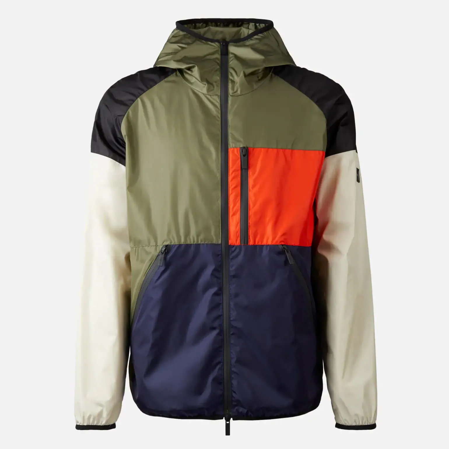 Vêtements*Hogan Windbreaker Color Block Vert/ Bleu/ Orange